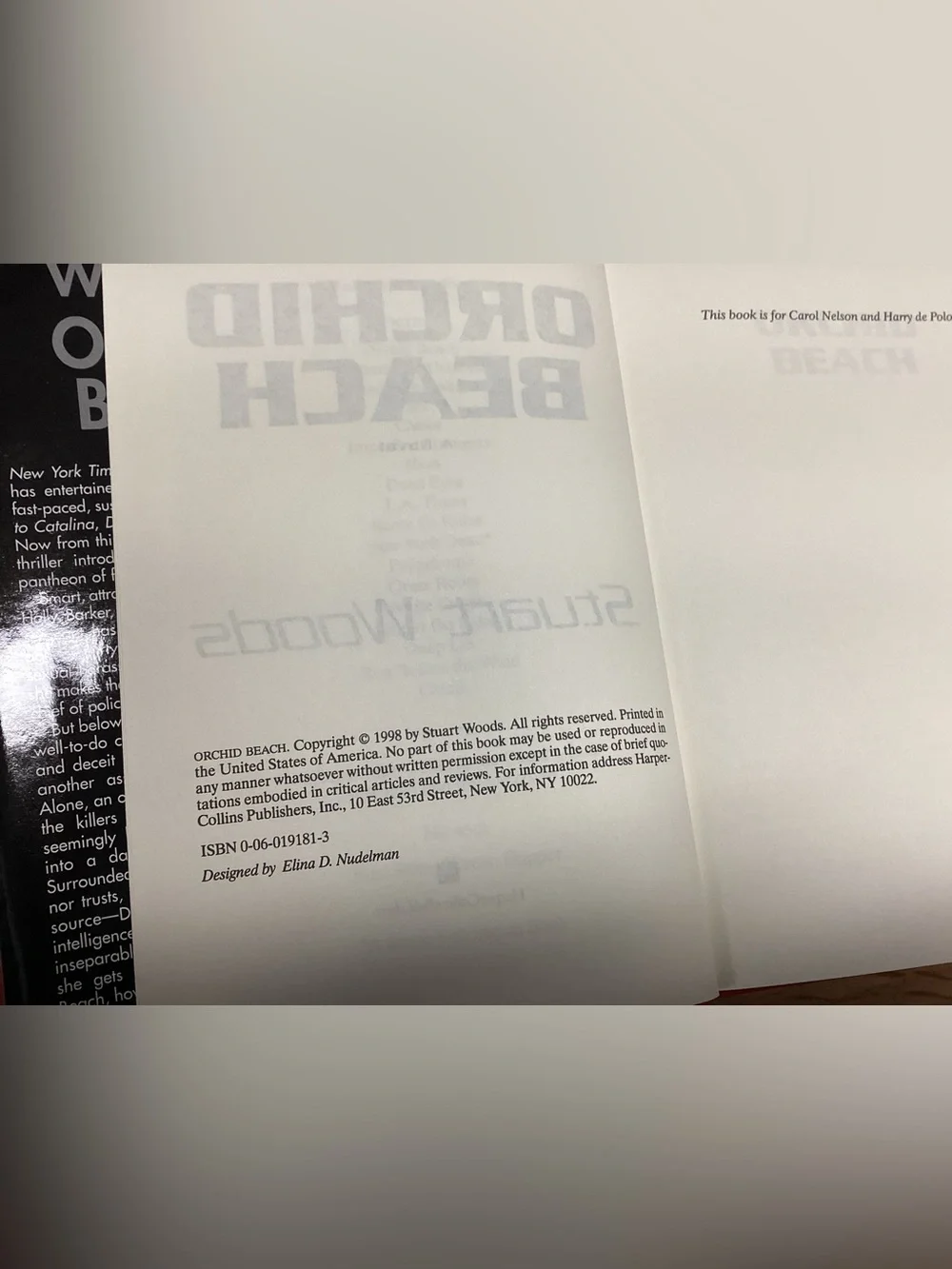 🟠 2/$10 - Orchid Beach - Hardcover / Hardback Edition - Stuart Woods - Vintage
